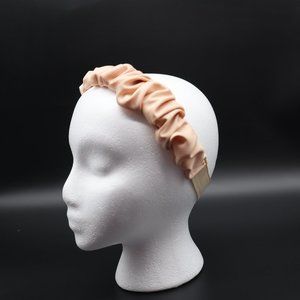 Spring Peach Scrunchie headband